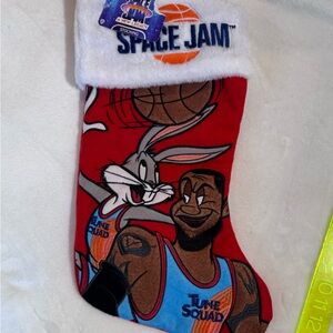 NWT Space Jam New Legacy 18" Christmas Holiday Stocking Bugs Bunny Lebron James